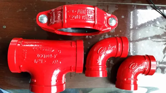 Encaixe de tubo de junta ranhurada em ferro dúctil